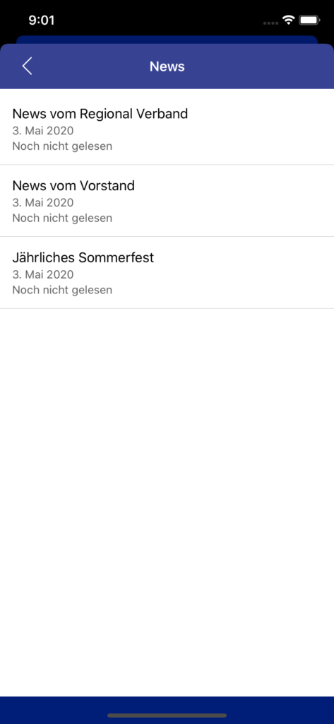 VereinsApp - Die Vereins-App / Vereins App mit News Übersicht - Apple